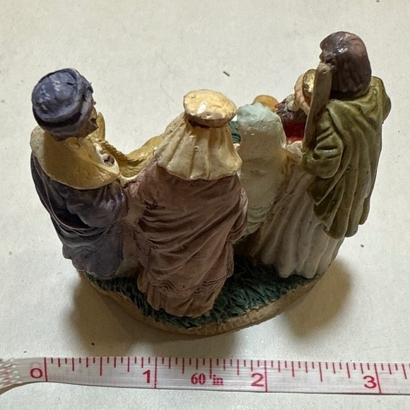 Nativity Scene Figurine Christmas Decoration Three‎ Wise Men Donkey - Picture 4 of 5